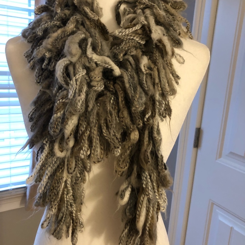 Fun fluffy scarf. Very warm